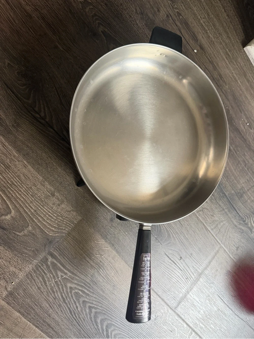 Farberware Silver Stainless Steel Pan with Black Handle
